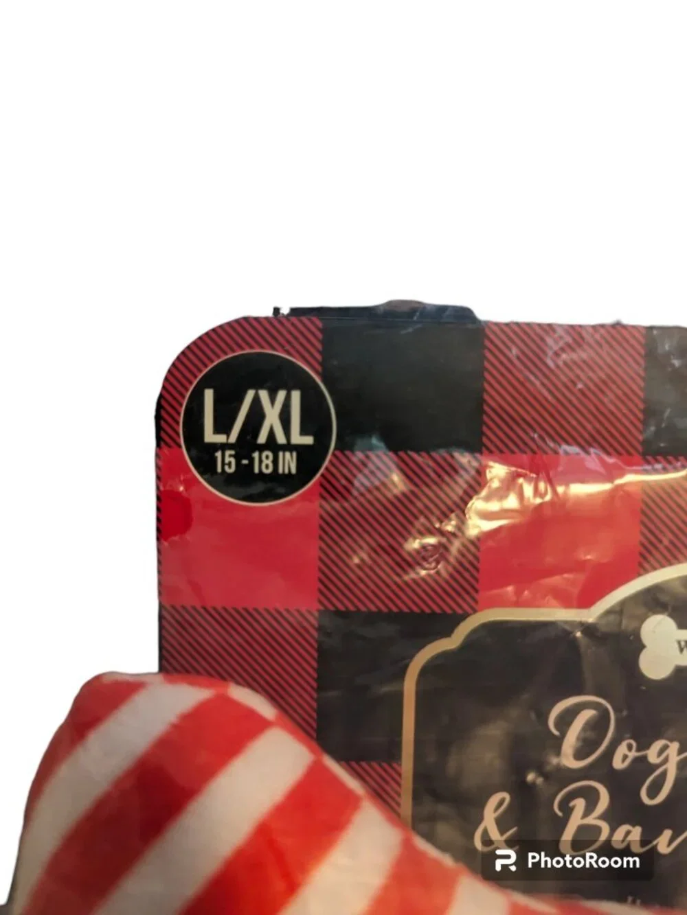 Woof Dog Toy And Bandana Christmas Holiday Gift Lot Set L XL 15-18 in